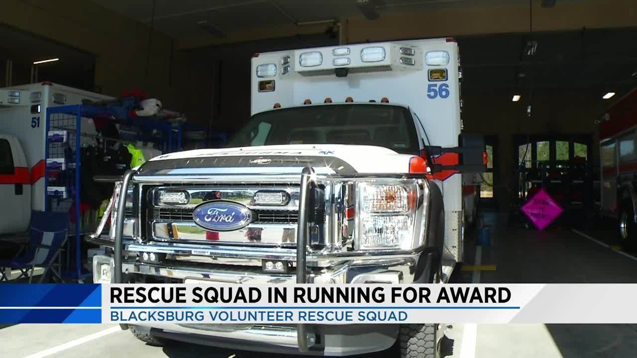 Blacksburg Volunteer Rescue Squad nominated for statewide EMS...